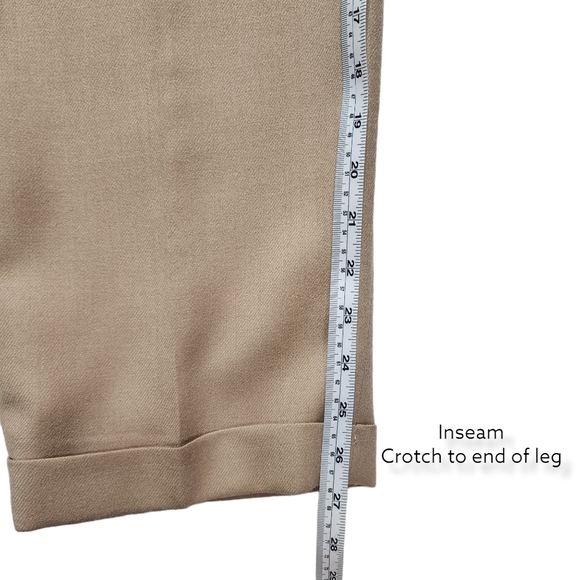 Vintage Giorgio Sant Angelo Wool Pleated Trouser Pants size 14 - Picture 12 of 14